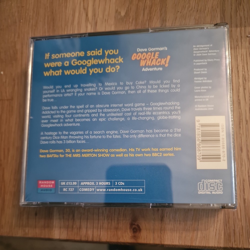 Googlewhack Adventure -3CD - Dave Gorman (2004)