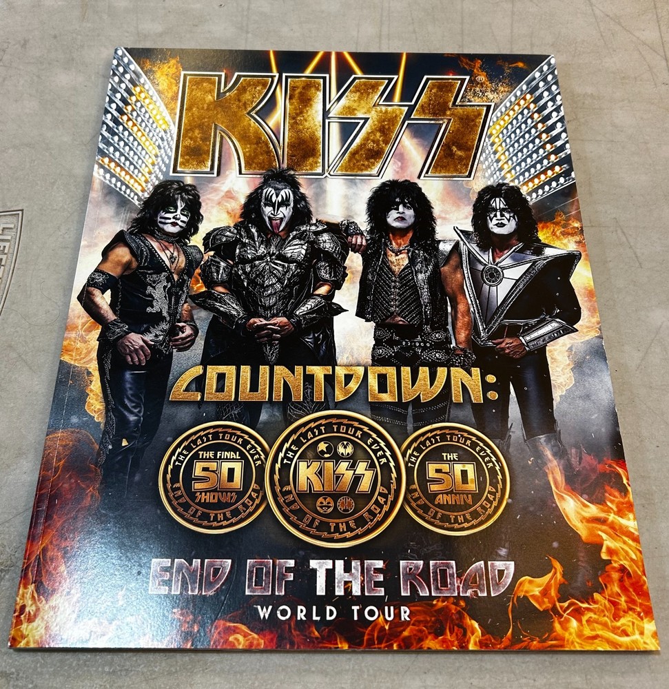 KISS End Of The Road Tour book Program Version 8