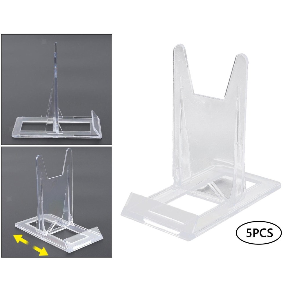 5x Adjustable Clear Display Stand Desk Table Display Stand Holder