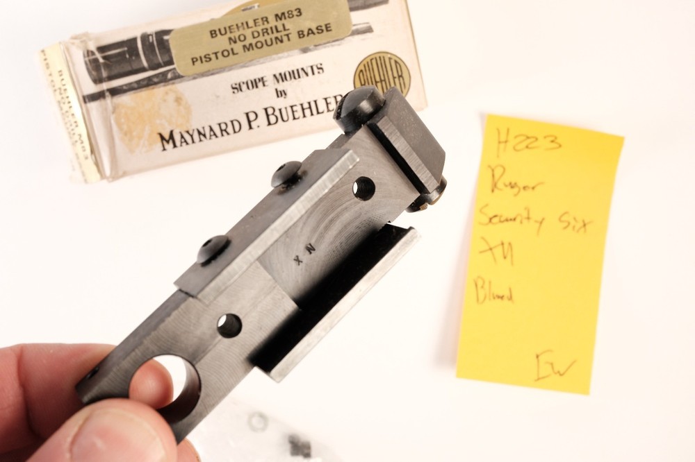 H223 Buehler Scope Mount Base Code XN Ruger Security Six