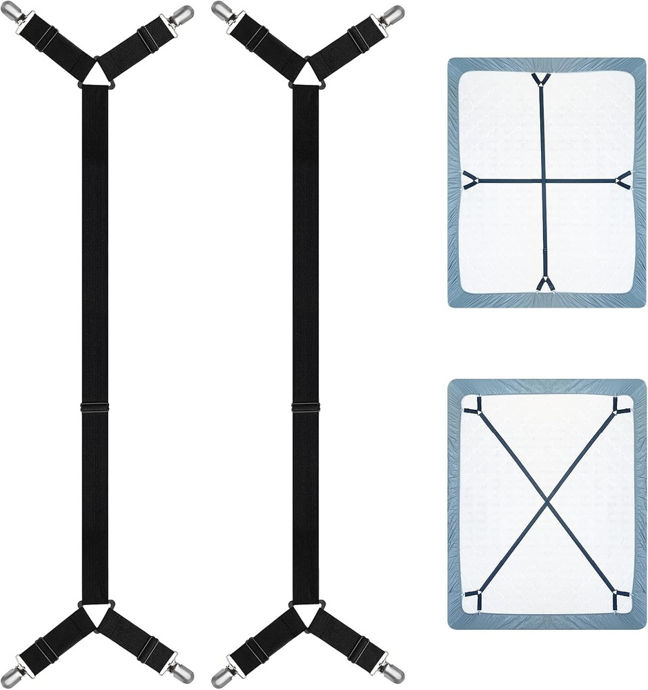 Fitted Bed Sheet Holder Straps Clips