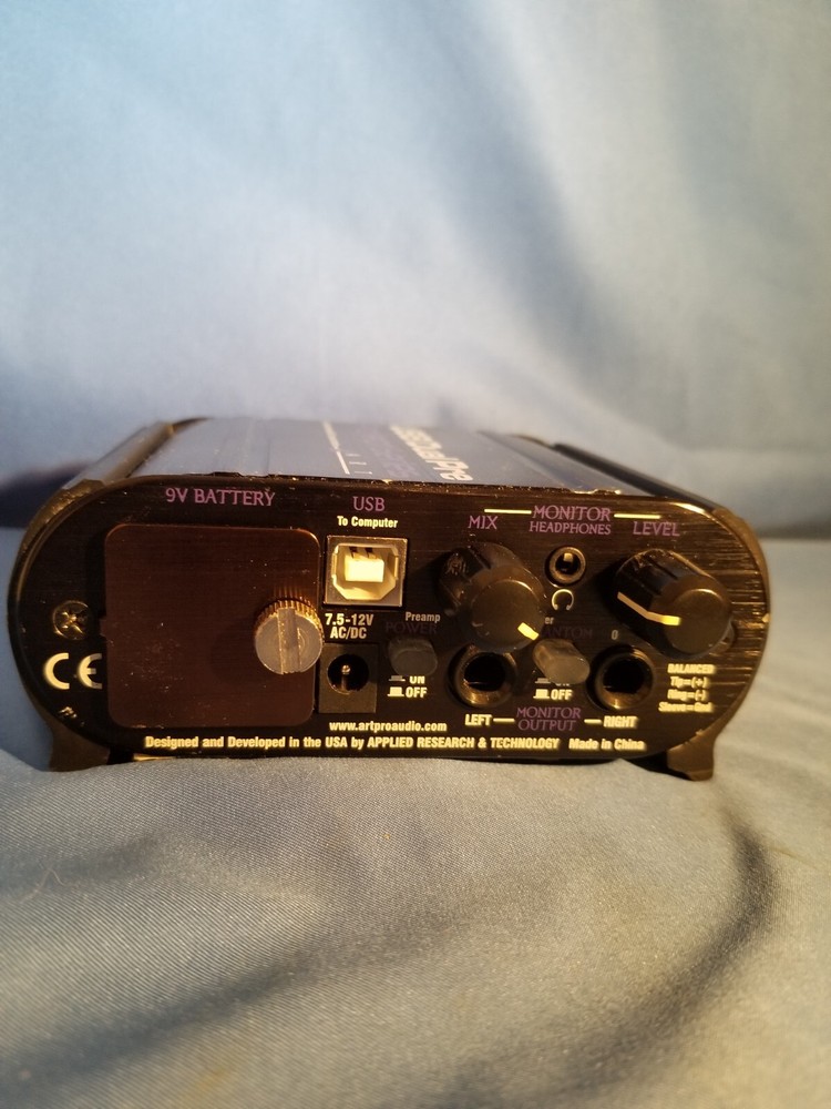 ART Project Series USB Dual Pre - 2-Channel Preamplifier PC Interface