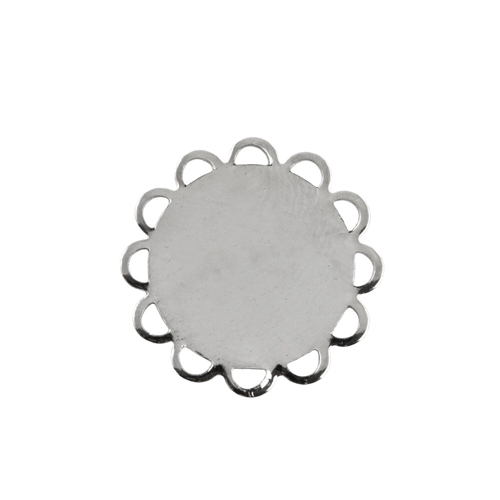 15mm Flat Pad Lace Edge Round Setting (10)