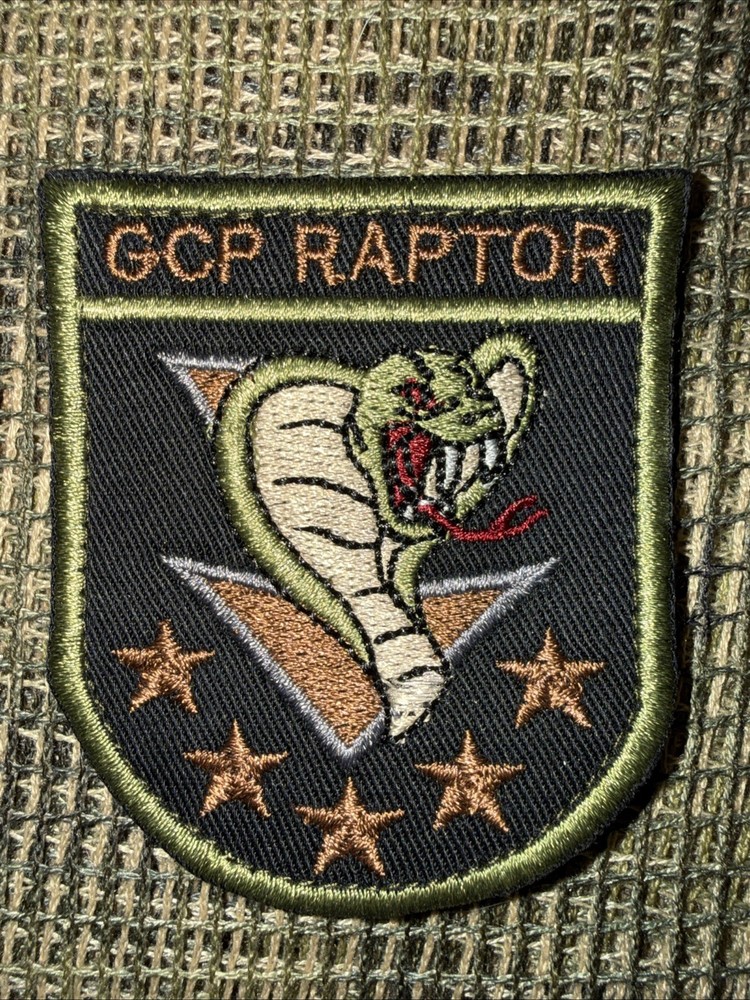French NATO Forces Forces GCP COMANDO Task Force Raptor OD Pocket Patch FFL
