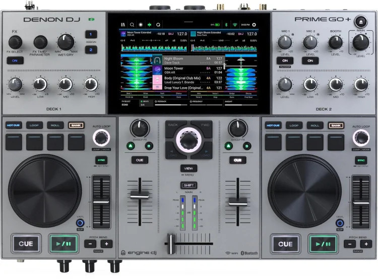 Denon DJ Prime GO+ Portable 2-deck Standalone DJ System