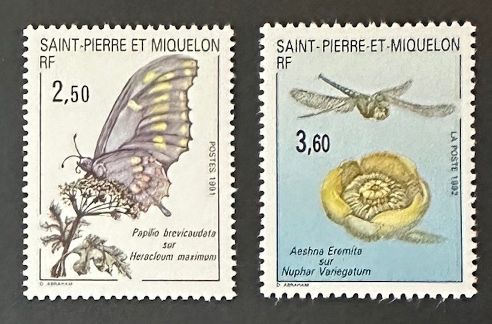 ST.  PIERRE  554 - 555   Beautiful  Mint NEVER Hinged Set