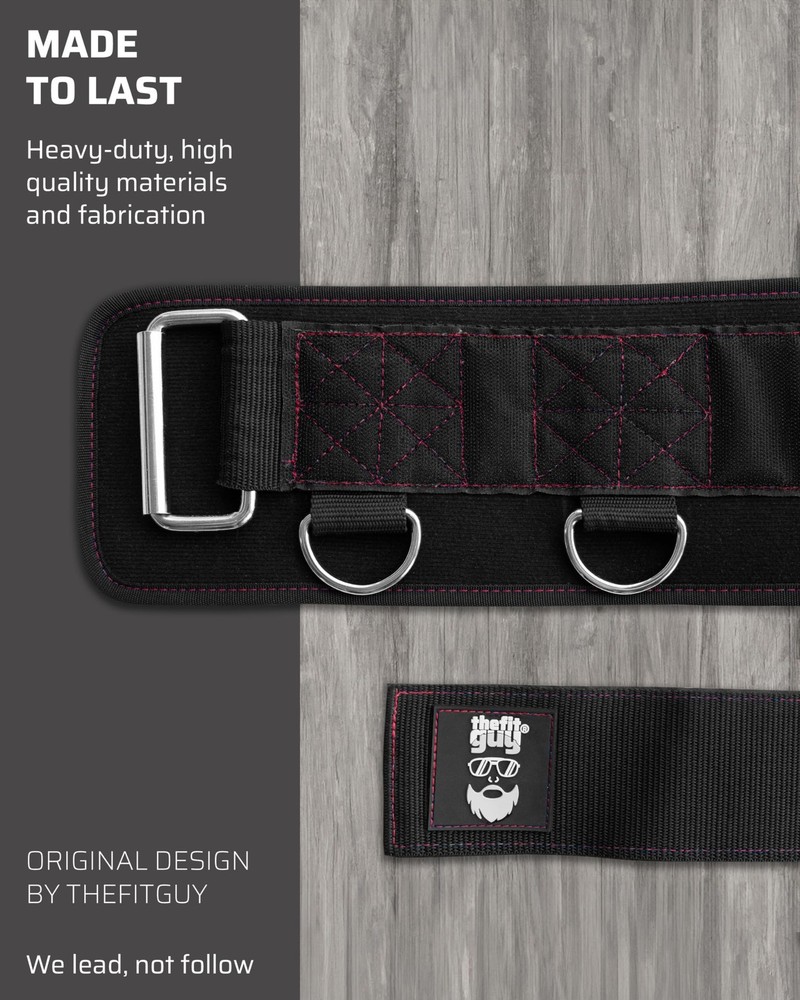 THEFITGUY Multi-Attachment Belt for Cable Machine and One Size Fits Most