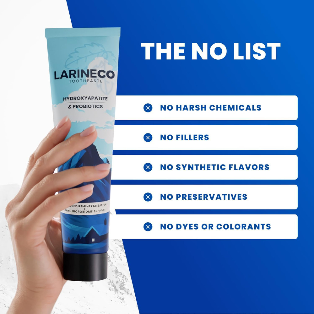 Larineco Nano Hydroxyapatite Toothpaste – Sulfate Free Remineralizing Toothpaste