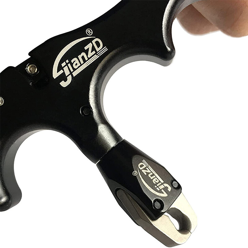 Compound Bow Release Aids Rotate 360° Thumb Trigger 4 Finger Release + D Loop