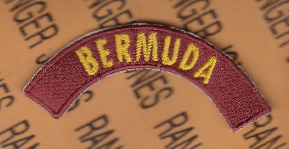 US Army Transportation Command BERMUDA ~3" tab arc patch c/e