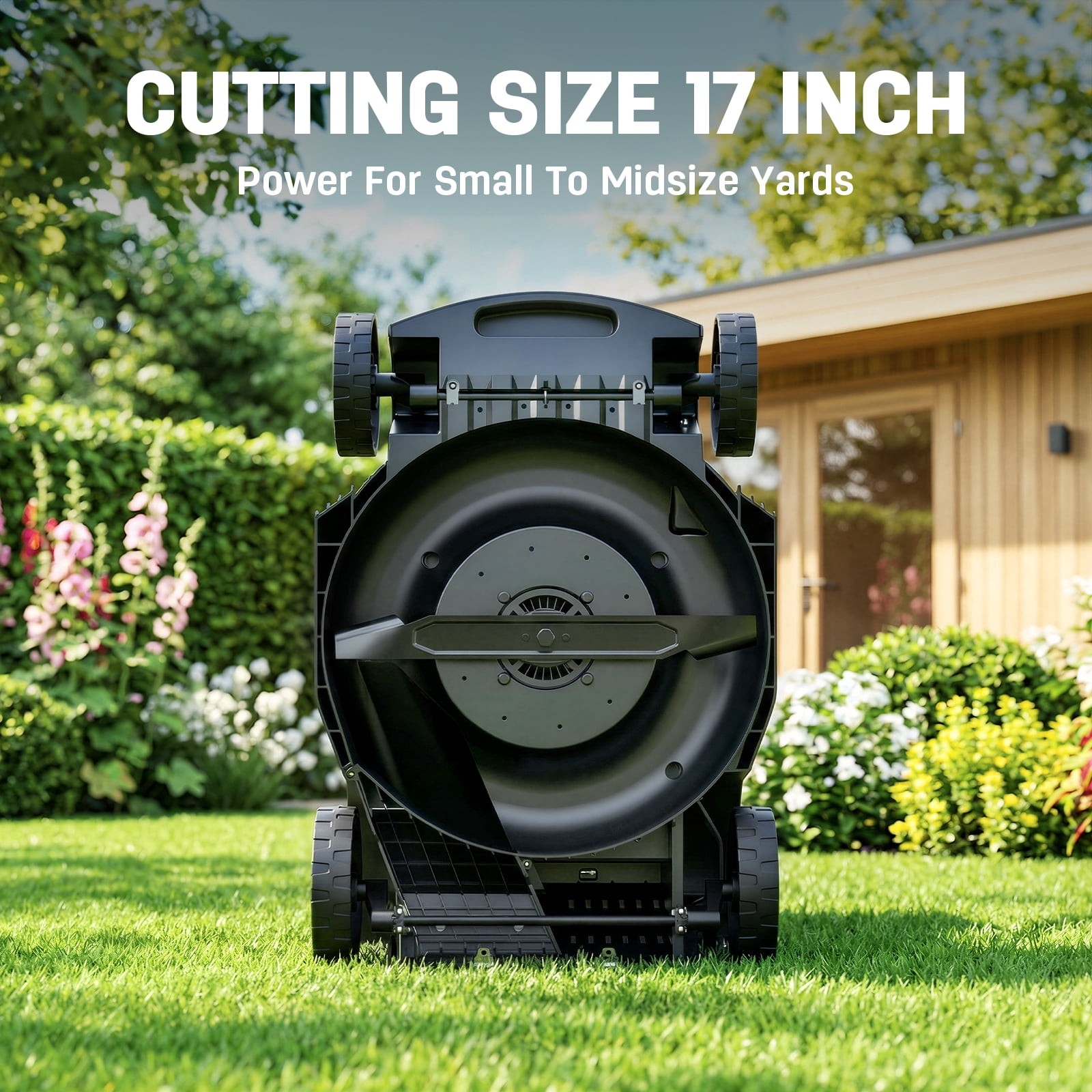 Steelite 42V (2x21V) 17 Inch Cordless Lawn Mower with 2x4.0 Ah Battery & Charger