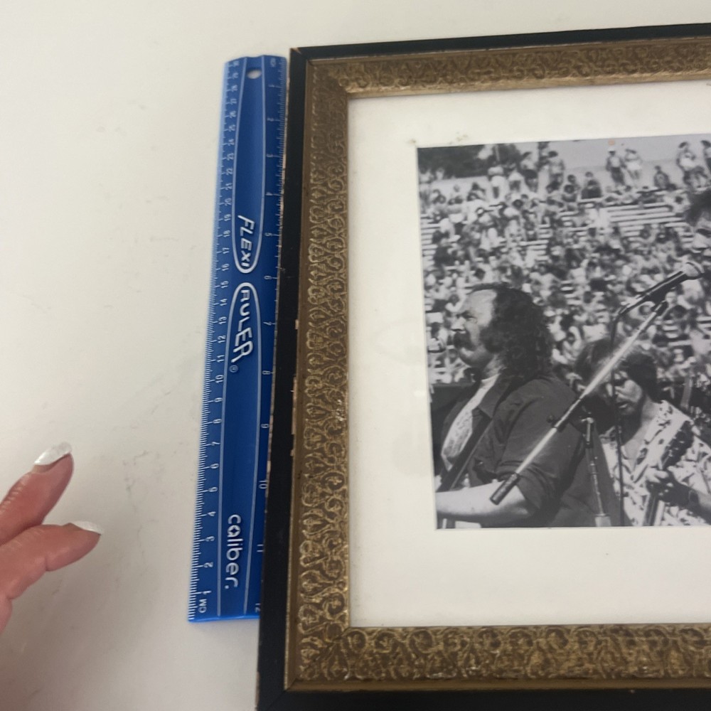 Vintage Crosby Stills Nash And Young Professionally Framed Print Memorabilia