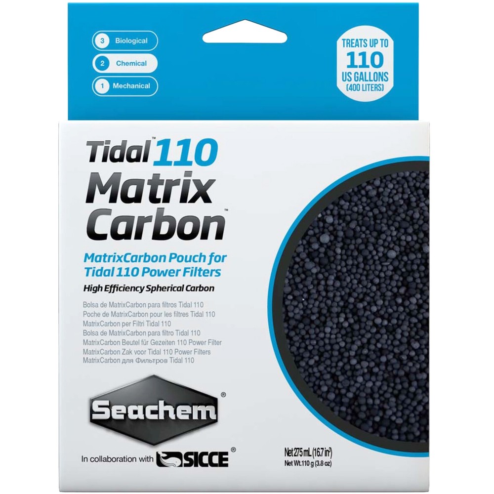 Seachem Tidal 110 Matrix Carbon Pre-Bagged High Efficiency Spherical Carbon