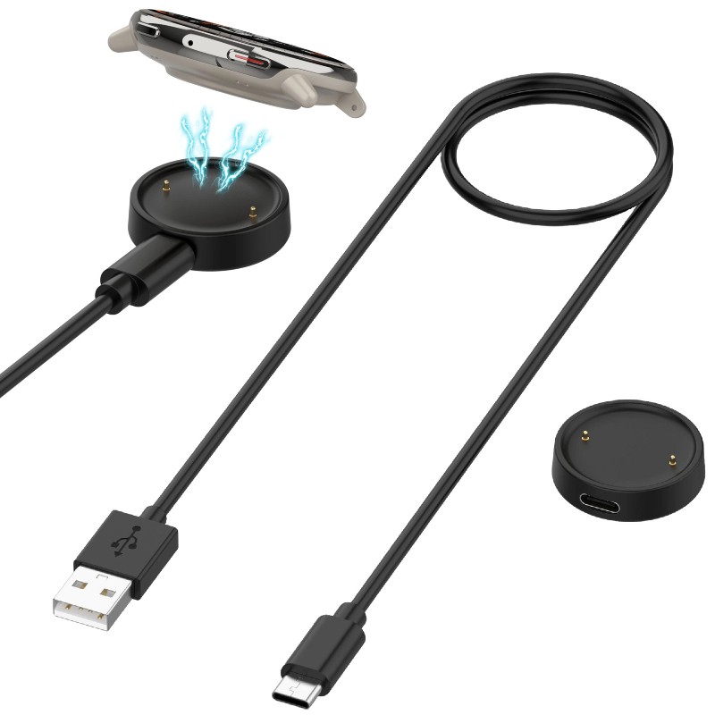 Charging Base Cable Type-C Adapter For Huami Amazfit BIP6 Active2 Active2 Square