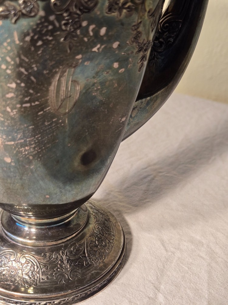 Wilcox Paisley Silver Pitcher
