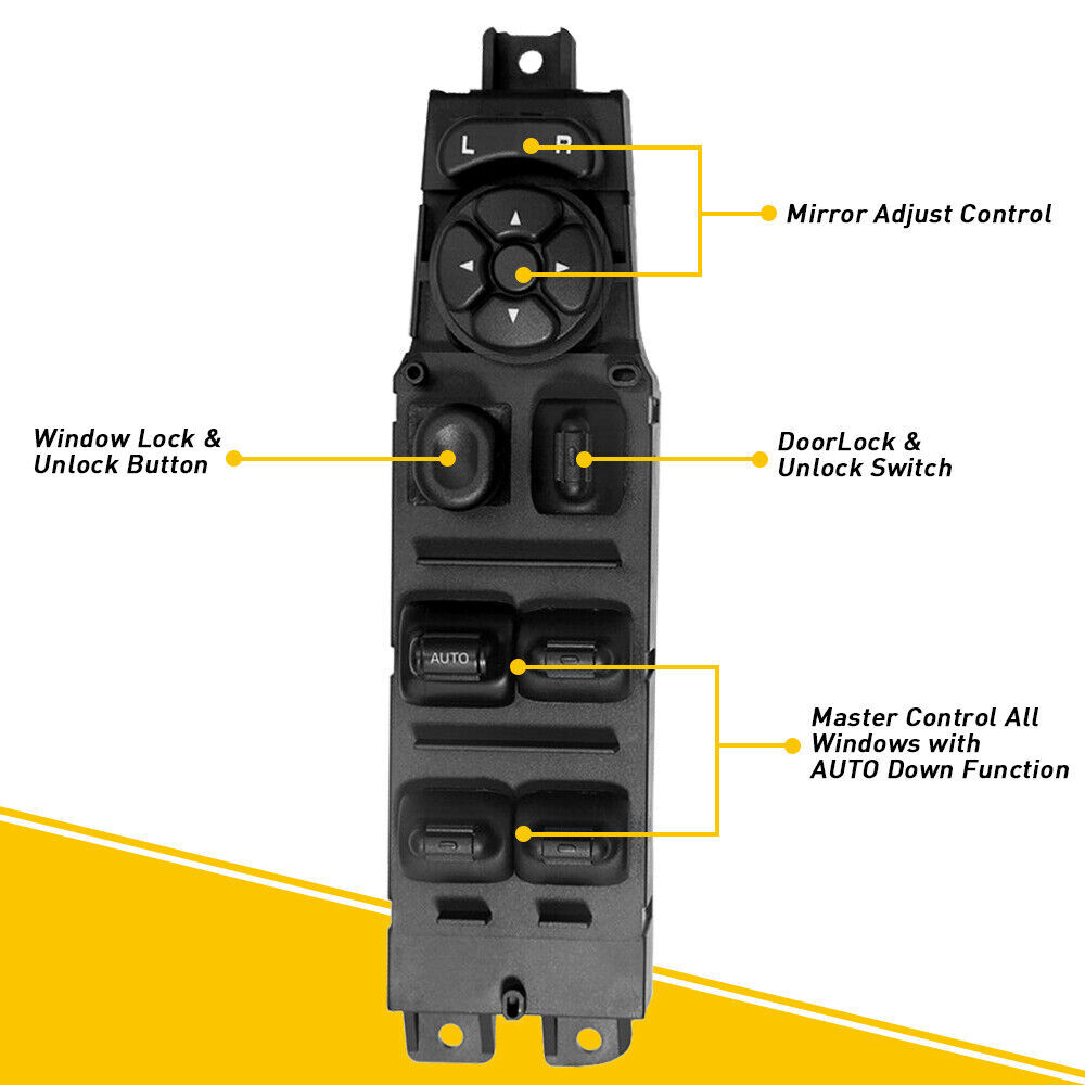 for 02-10 Dodge Ram 1500 2500 3500 Door Window Switch Panel Control Driver Side