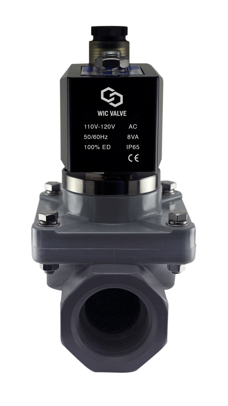 1" Inch Anti Corrosion Salt Water Acid Resistant Solenoid WIC Valve NC 110V AC