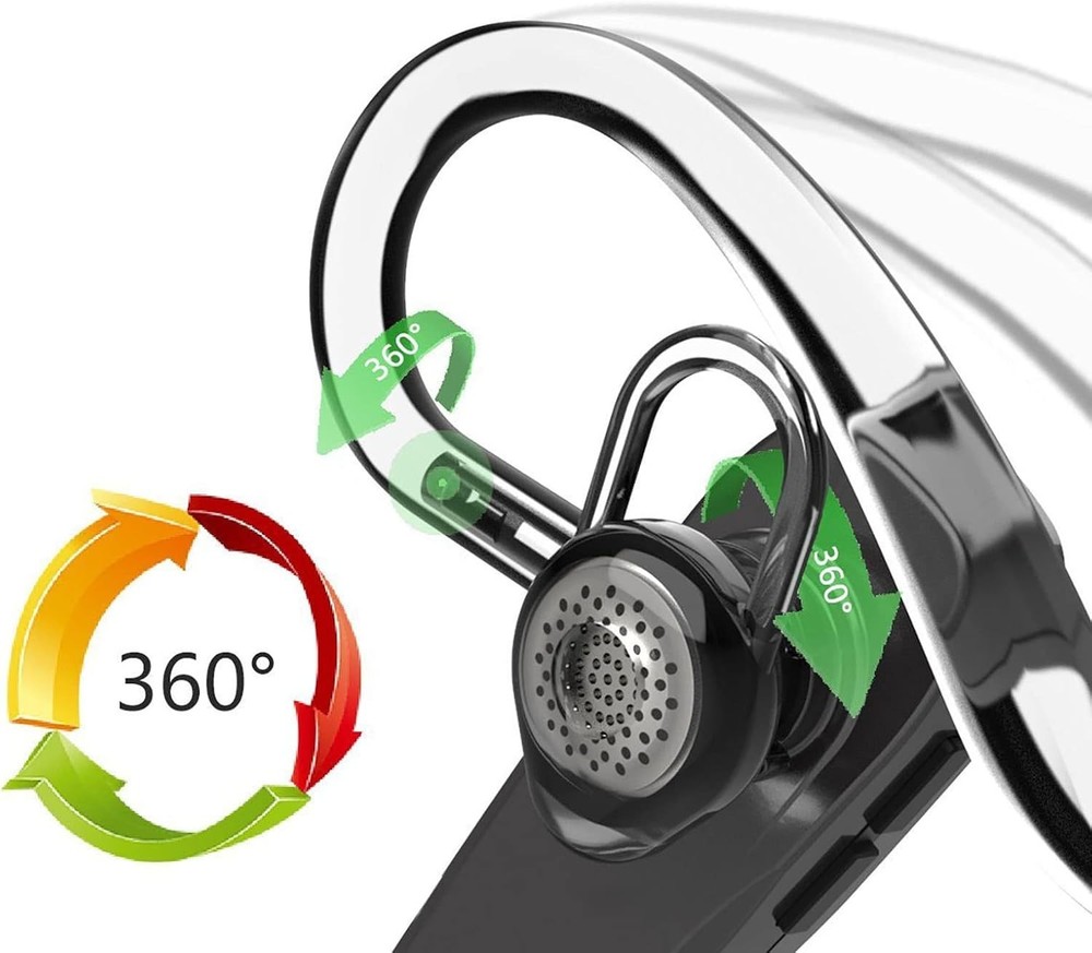 Comfortable 360° Rotatable Ear Hooks Replacement - Universal Fit for Headsets