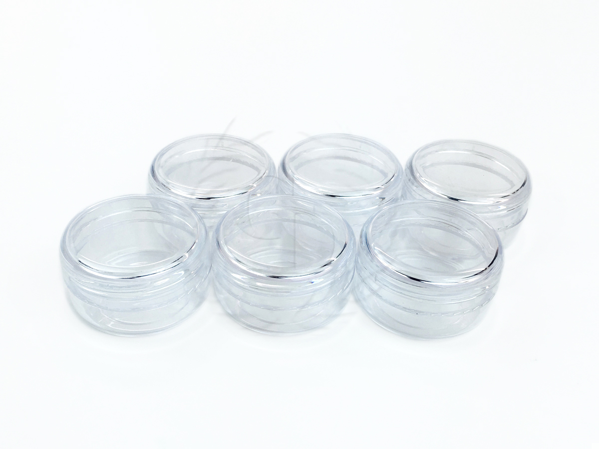 12 Pieces 15 Gram/1/2oz High Quality Lip Balm Lotion Cream Sample Jar Containers