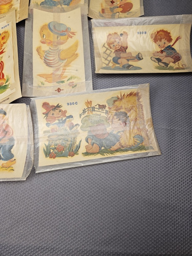 9 vtg duro Decorative Transfers #4