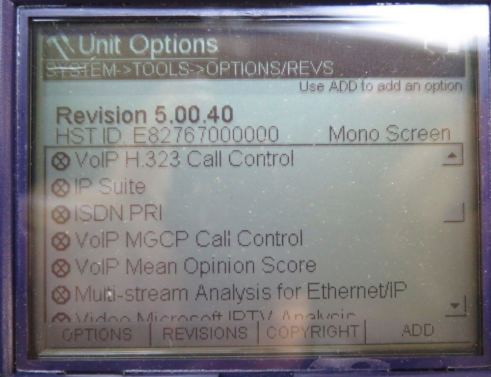 JDSU Acterna HST-3000 SIM T1 Ethernet / Optical Tester w/ Soft Case