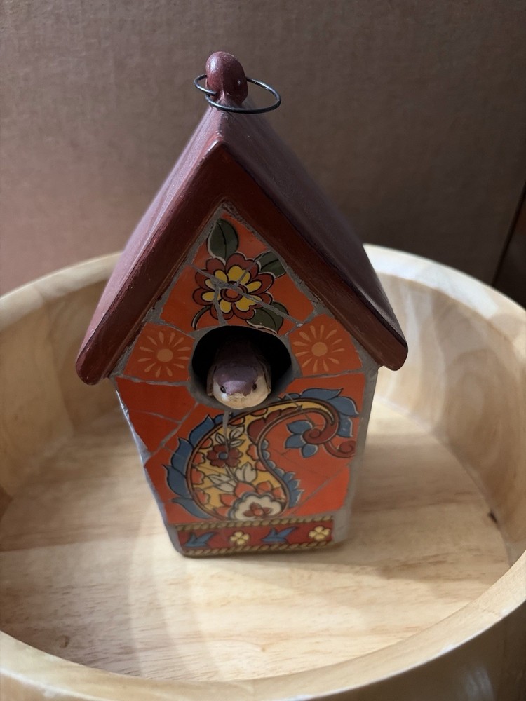 Mosaic Birdhouse Decor