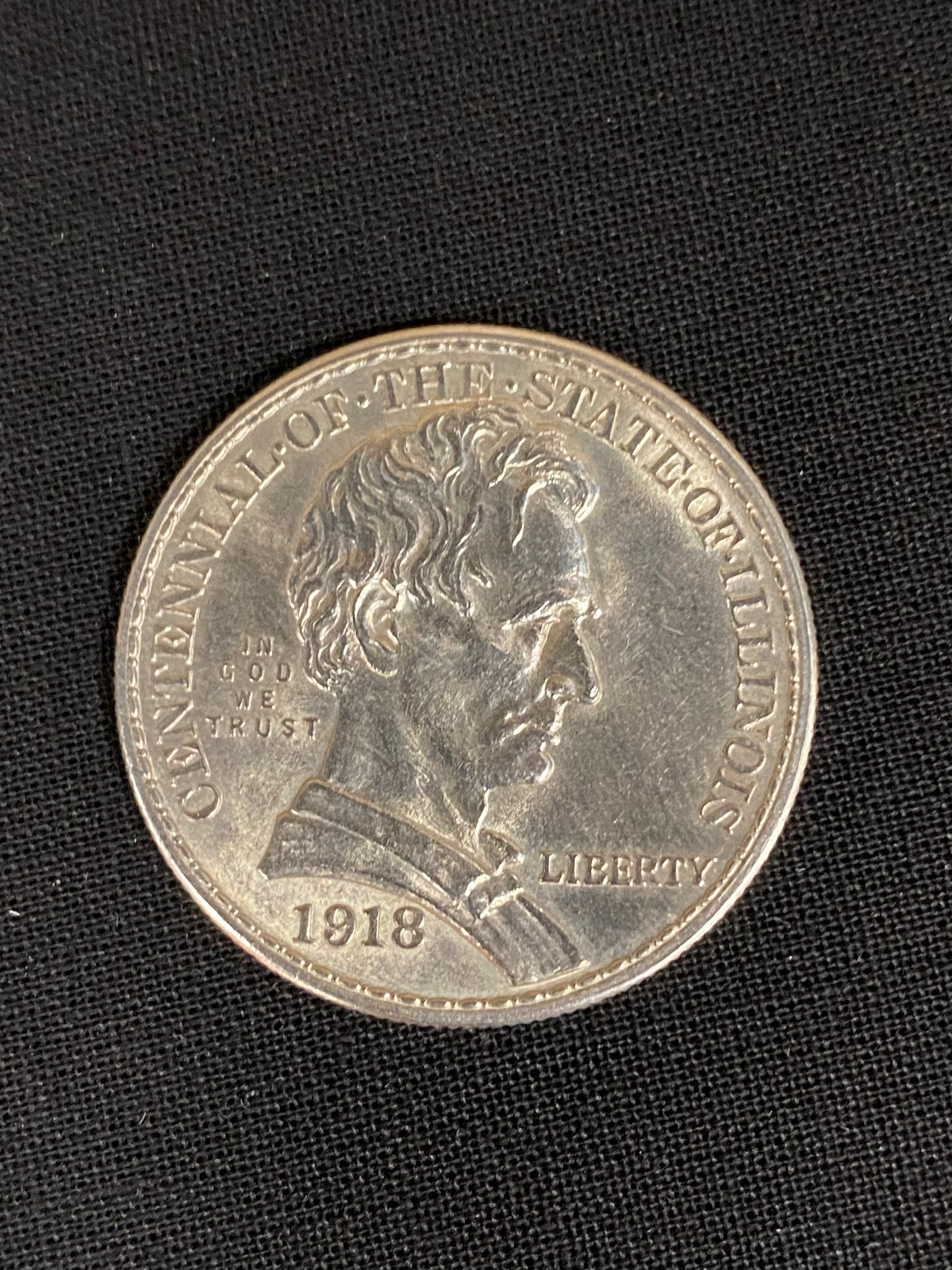 1918 Illinois (Lincoln) Silver Commemorative Half Dollar | 90% Silver | .50 50c