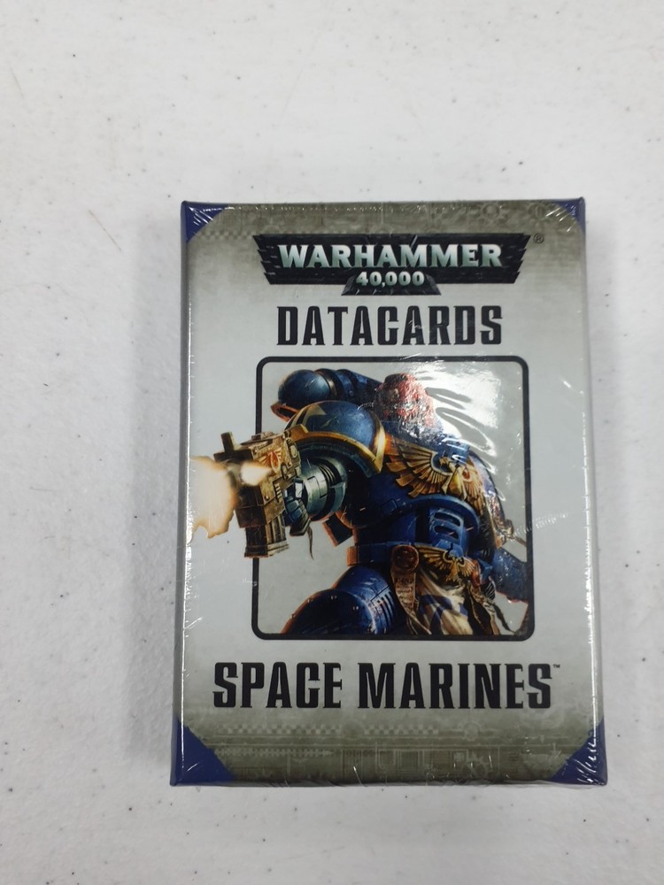 GAMES WORKSHOP WARHAMMER 40K  SPACE MARINES 7TH EDITION DATACARDS SEALED