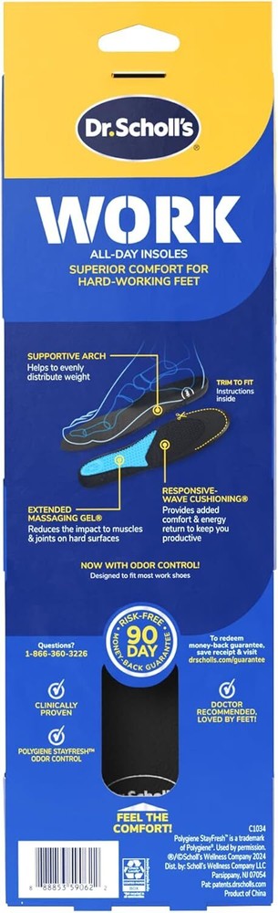 Work All-Day Superior Comfort Insoles