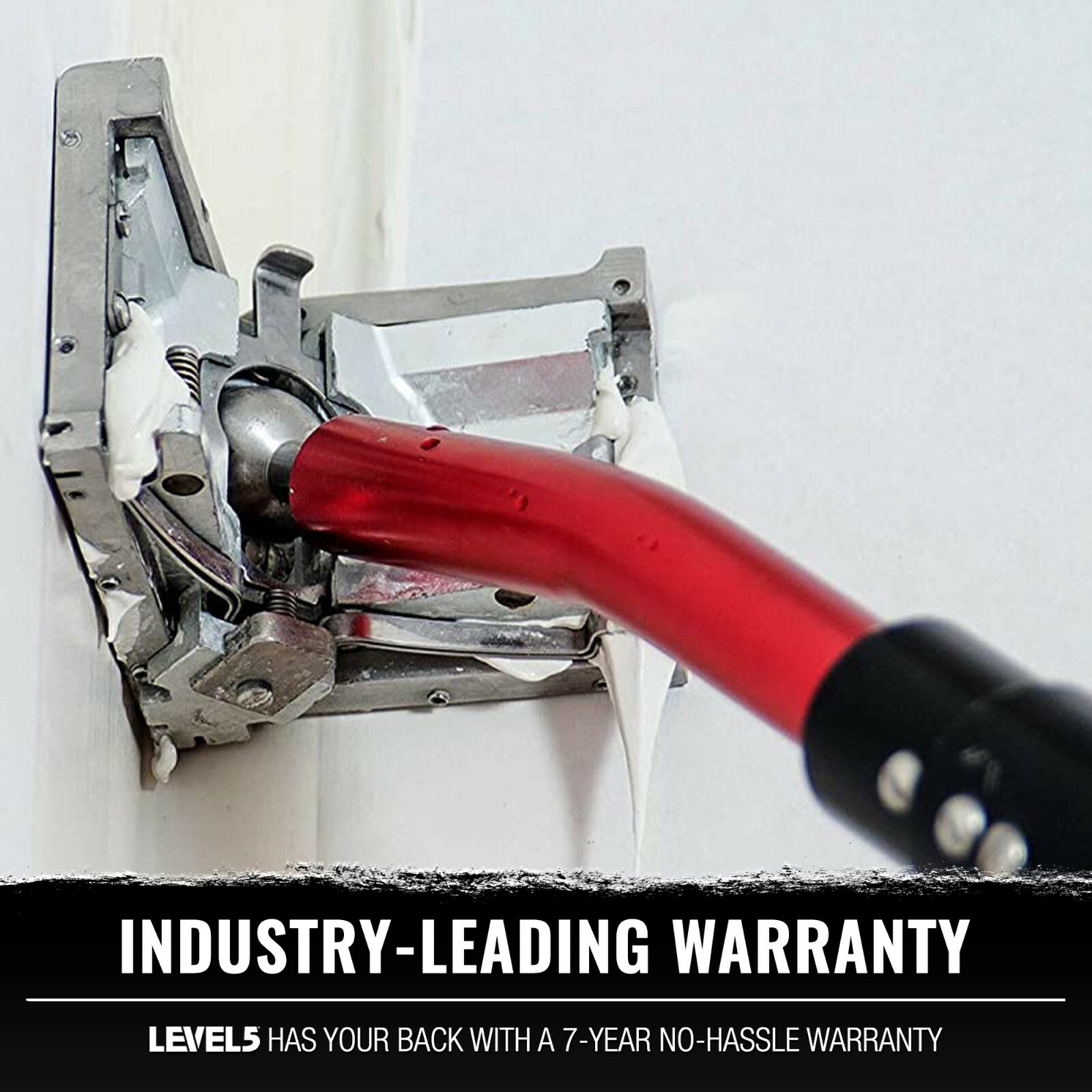 LEVEL5 Drywall Tools - 3.5" Corner Finisher (Angle Head) + 54" Handle | 4-534