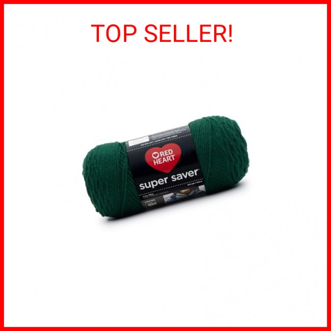 RED HEART Super Saver Yarn, Hunter Green