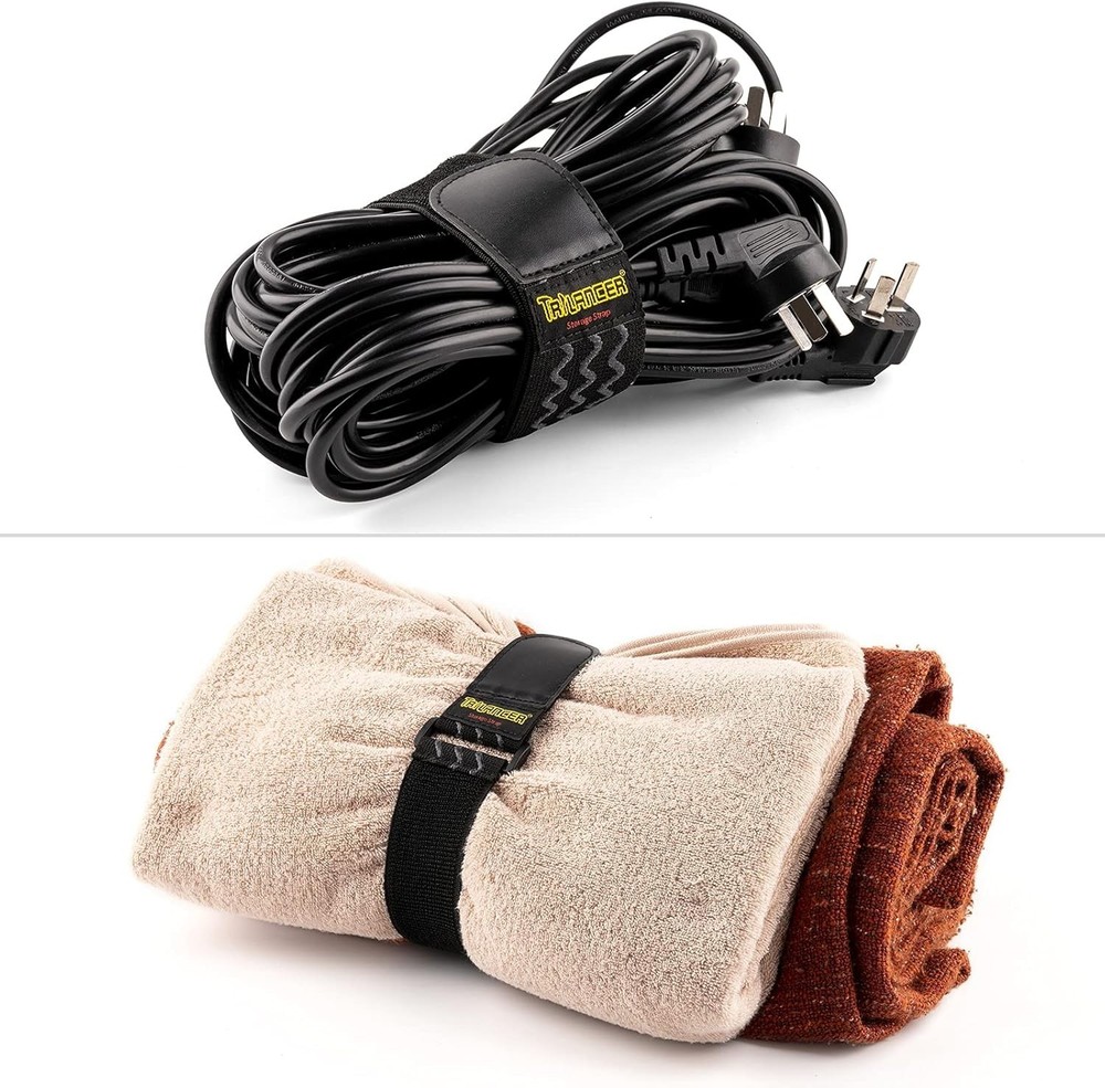 24” x 2” Elastic Cinch Straps - 4 Pack Anti-Slip Multipurpose Bundling Solution