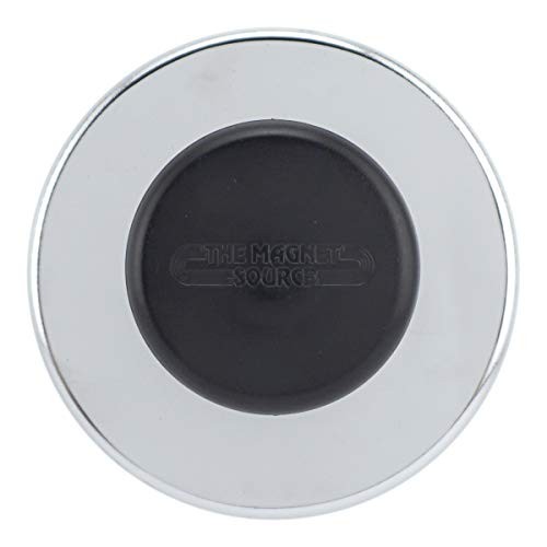 Master Magnetics Ceramic Round Base Magnet with Knob Pack - Heavy-Duty Silver