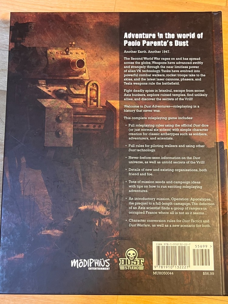 Modiphius Dust Adventures RPG core rulebook