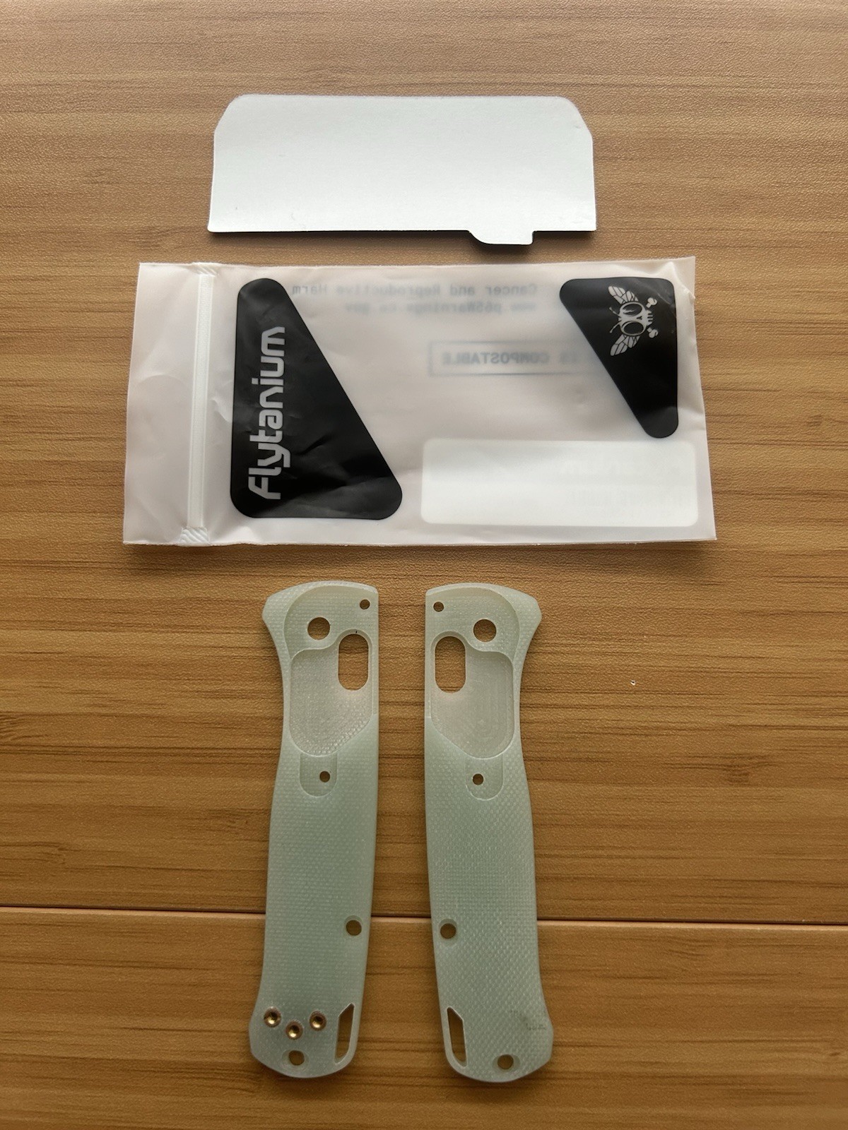 Benchmade Mini Bugout 533 Flytanium Handle Scales - Crossfade Jade G10 FLY-0892
