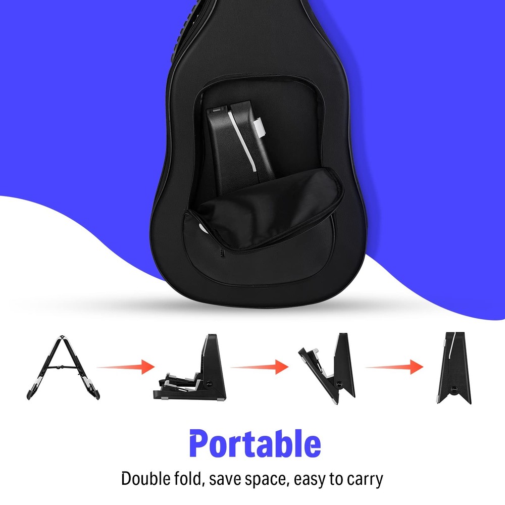 Portable Adjustable Guitar Stand Durable ABS Lightweight Compatible with All ...