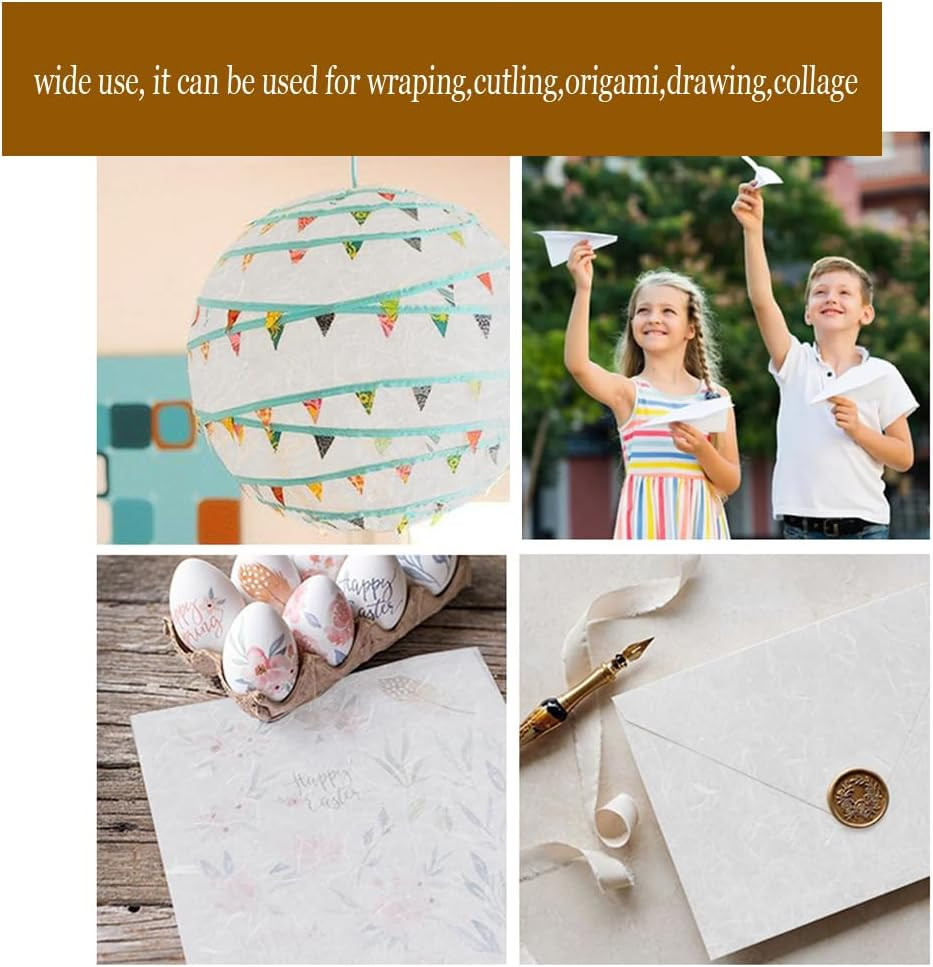 50 Sheets A4 Mulberry Paper for Decoupage � Washi Rice Paper for Crafts DIY