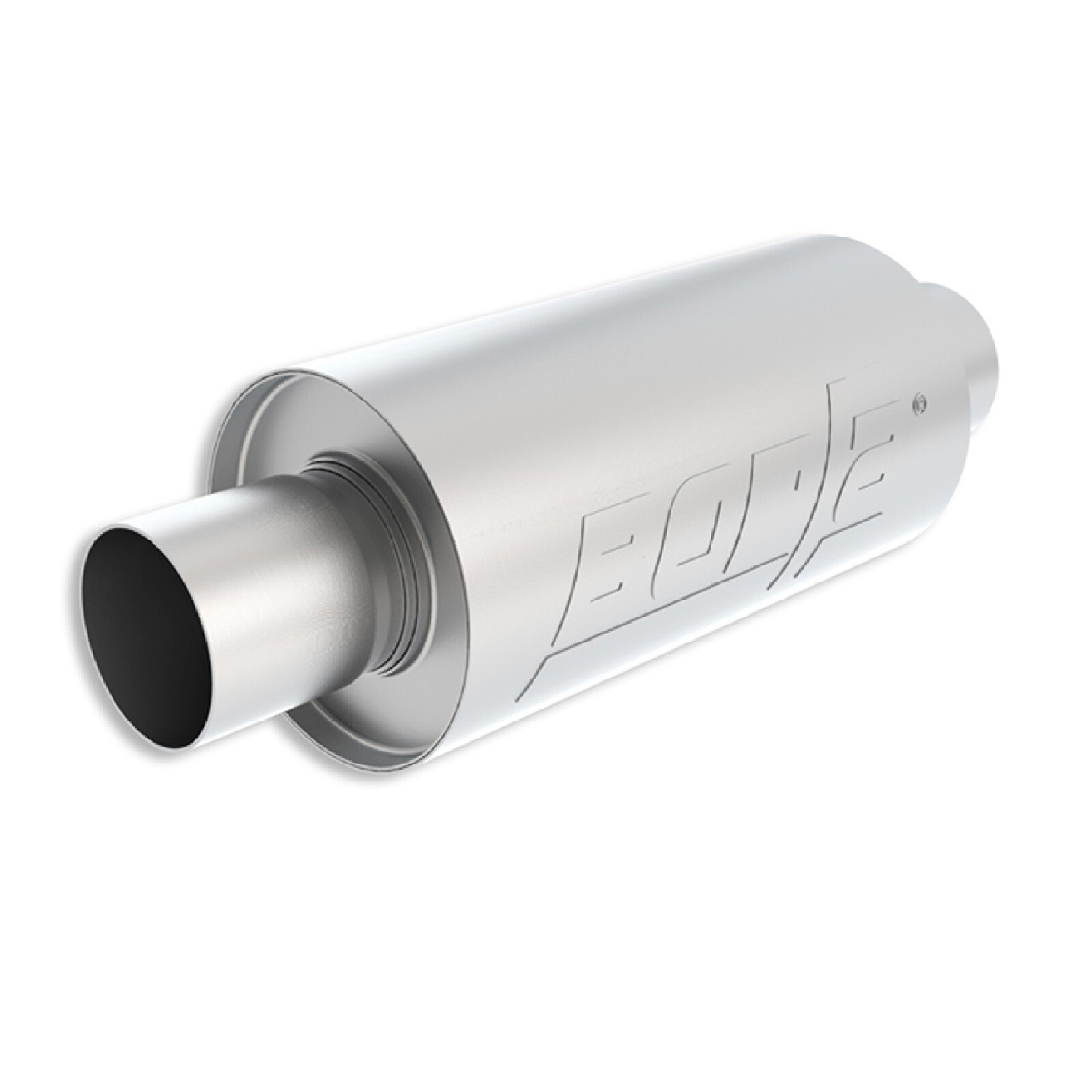 Borla S-Type Stainless Round Exhaust Mufflers 2.5" Center Inlet Outlet Set of 2