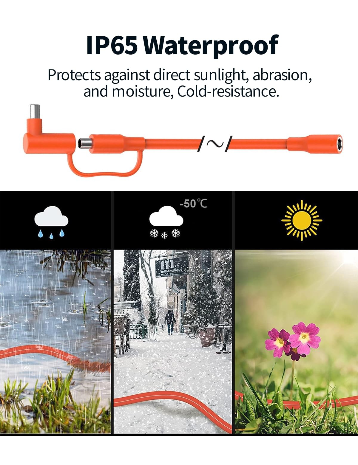 Tonton 30FT 9M 8mm Extension Cable 12AWG for 30FT, -