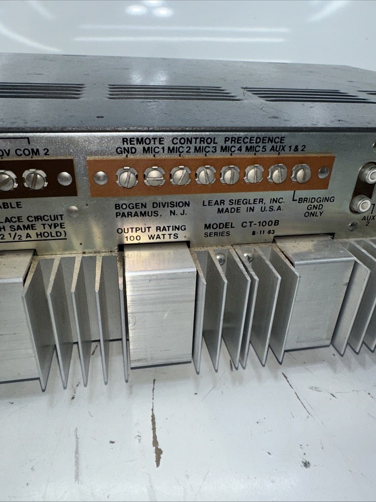 Bogen Communications CT-100B Communication Amplifier