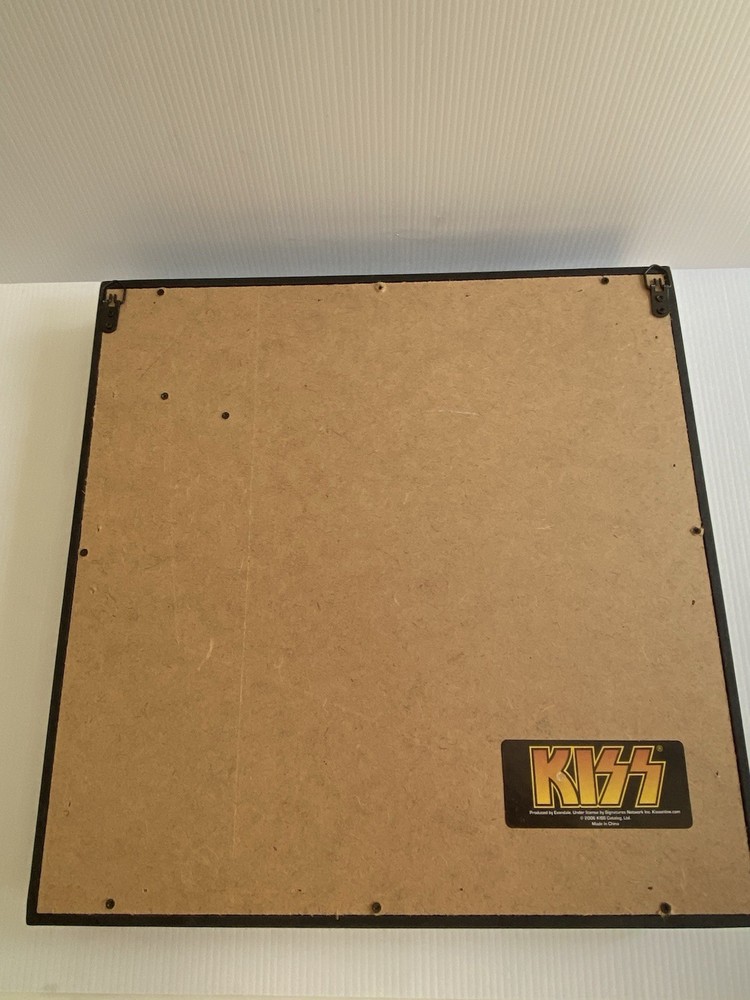 KISS Licensed Framed Shadowbox Collectible – Love Gun Art, Ticket, Backstage Pas