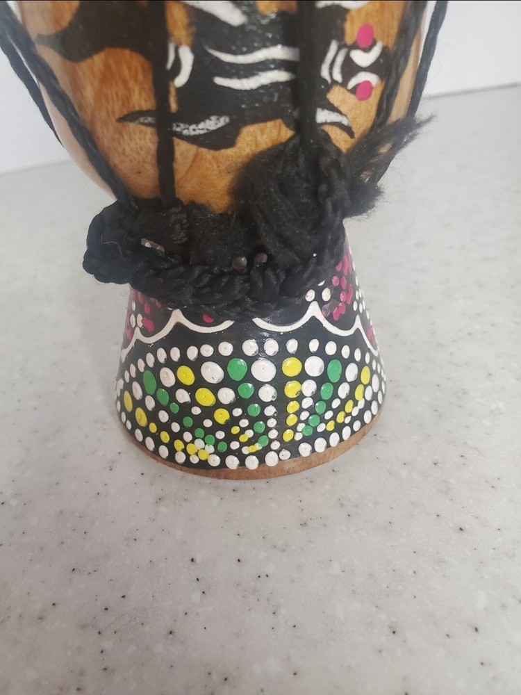 Small Hand Painted Djembe Finger Drum