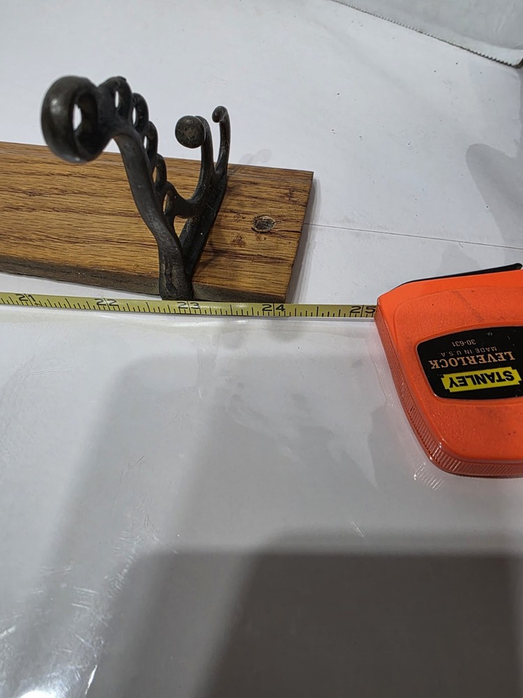4 Cast Iron Coat Hooks Vintage