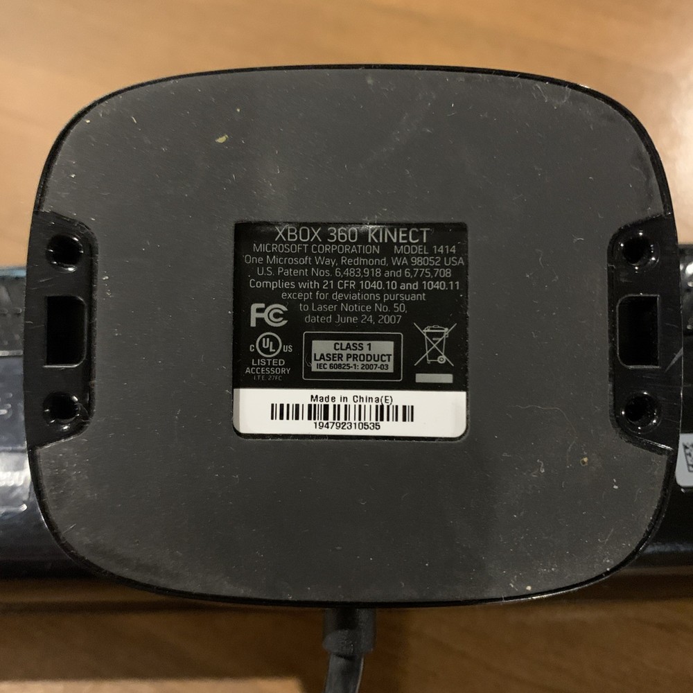 Microsoft Xbox 360 Kinect Motion Sensor Bar Black