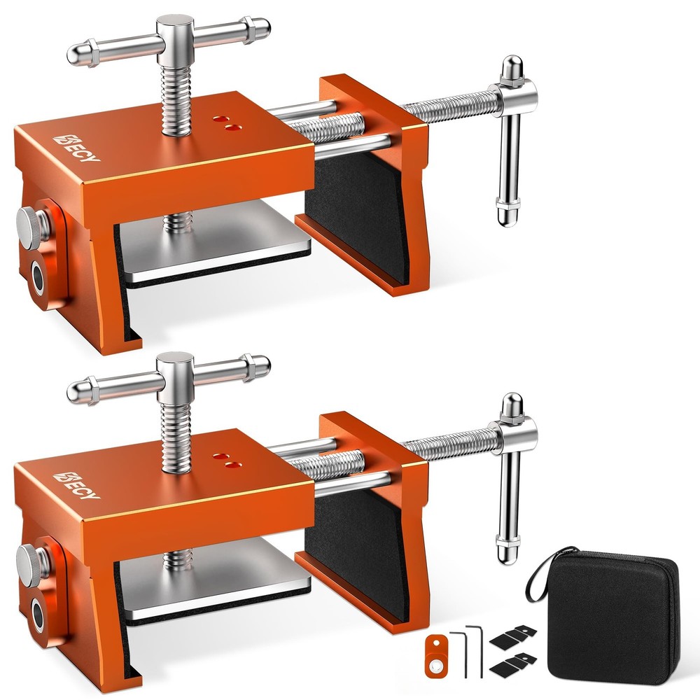 ECY Cabinet Clamps 2 Pack - Cabinet Face Frame Alignment Tool，Anodized Al