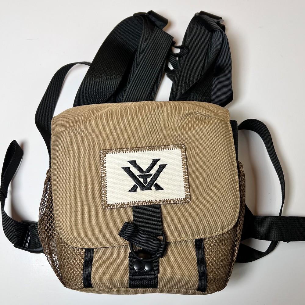 Vortex Optics Binocular Harness Chest Pack Case Bag Tan Mesh