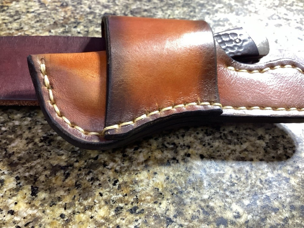 Leather Folding Knife Sheath Horizontal for Trapper Size (Sheath Only)