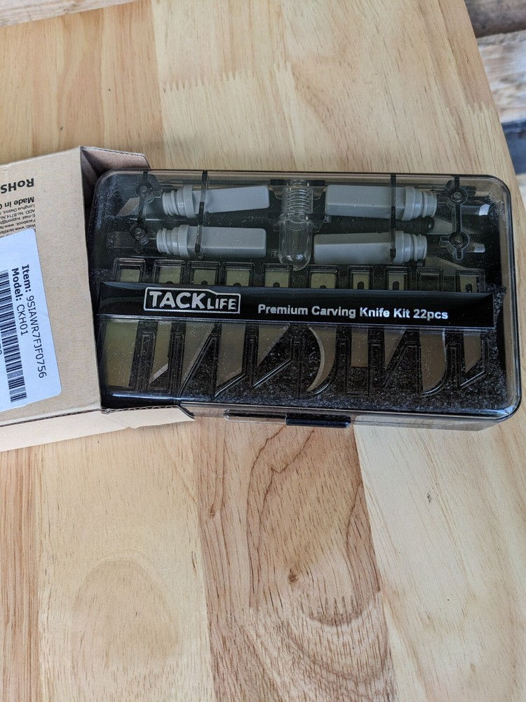 Tacklife Hand Tools Premium Carving Precision Craft Utility Knife Kit Chisel Bla