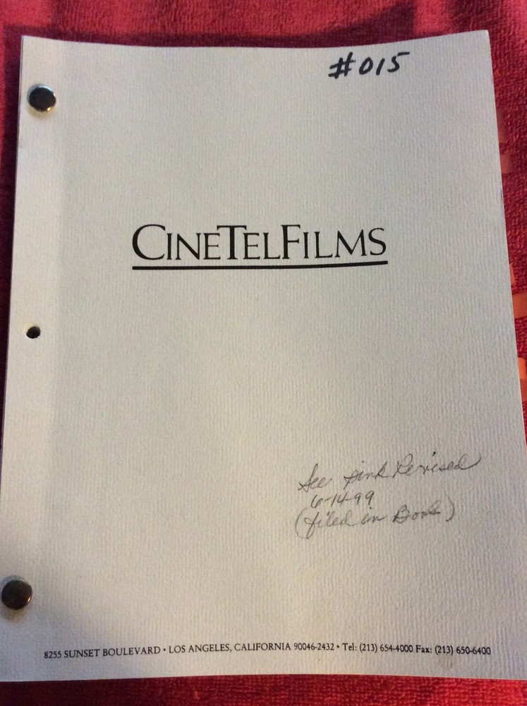 ORIGINAL SCRIPT CHAIN OF COMMAND ROY SCHEIDER MARIA C ALONSO ROGER WADE