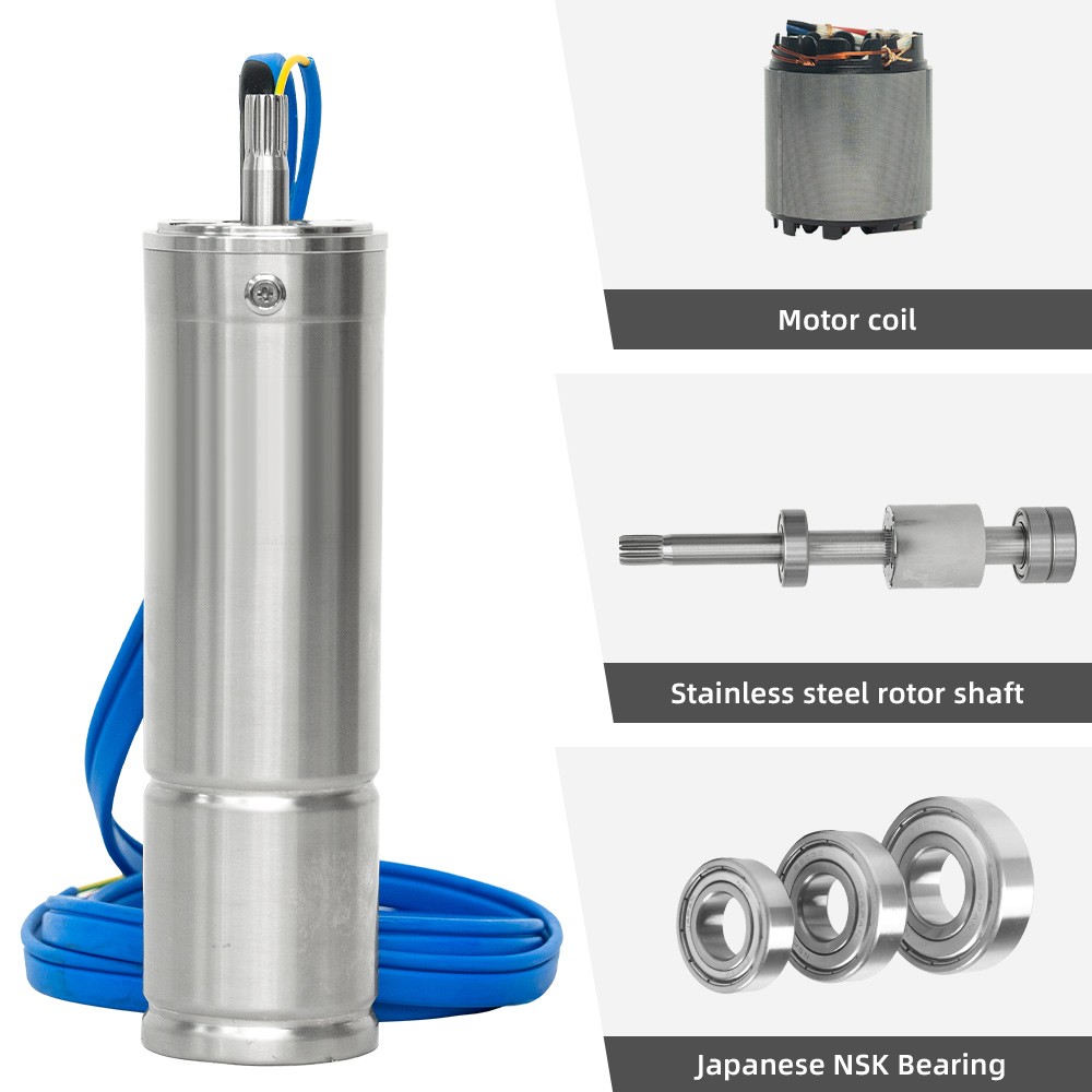 [Replacement Motor Only] 3” 500W Screw Solar Bore Well Pump Without Controller
